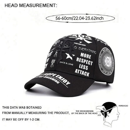 Chapéu de beisebol punhal graffiti