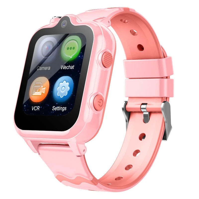Smartwatch infantil 4G D35 à prova de água com GPS, Wi-Fi, SOS e videochamada.