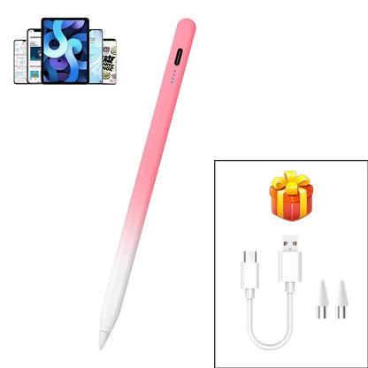 Caneta Stylus Magnética Universal QUKAM — 4 LEDs, USB-C, Sem Bluetooth e 2 Pontas
