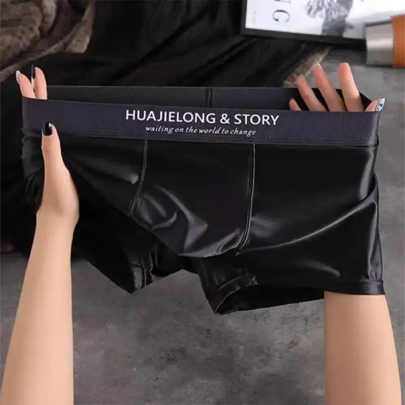 Boxer de seda suave respirável