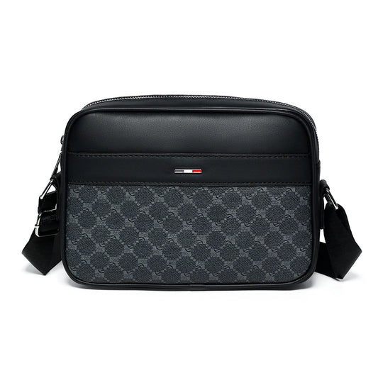 Bolsa transversal masculina de couro