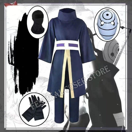 Fato de cosplay anime Uchiha Obito