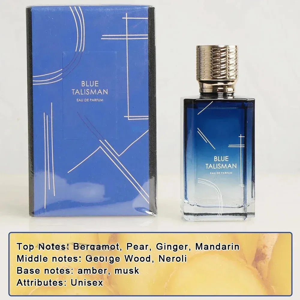 Perfume Unissex Blue Talisman 100 ml — Eau de Parfum Floral, Frutado e Amadeirado