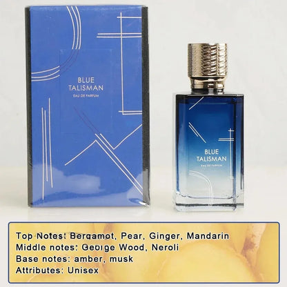 Perfume Unissex Blue Talisman 100 ml — Eau de Parfum Floral, Frutado e Amadeirado