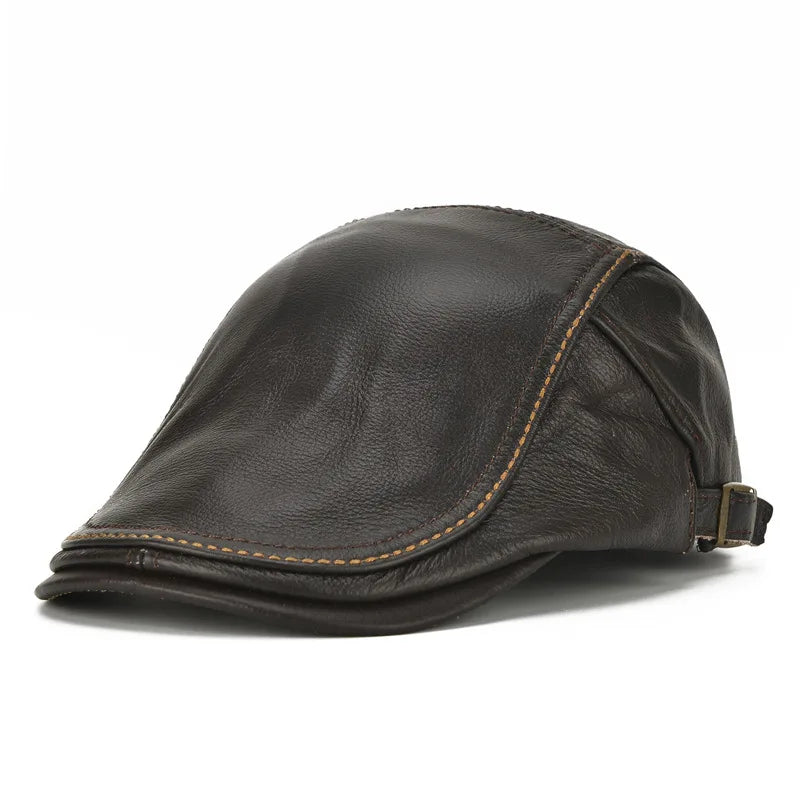 Chapéu de couro estilo jornaleiro