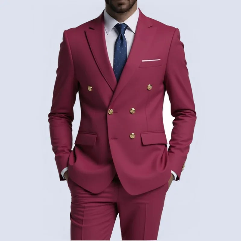 Terno botão duplo slim fit