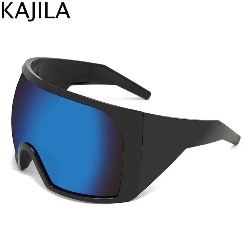 Óculos de Sol Oversized Estilo Punk — UV400 e Armação Grande