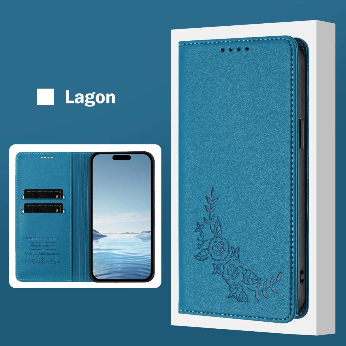 Capa Carteira Magnética de Couro para Xiaomi – Porta-Cartões e Proteção