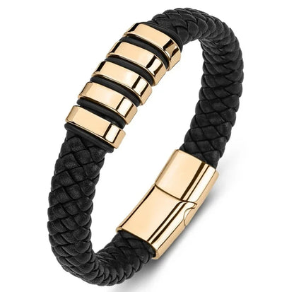 Pulseira punk de camada dupla