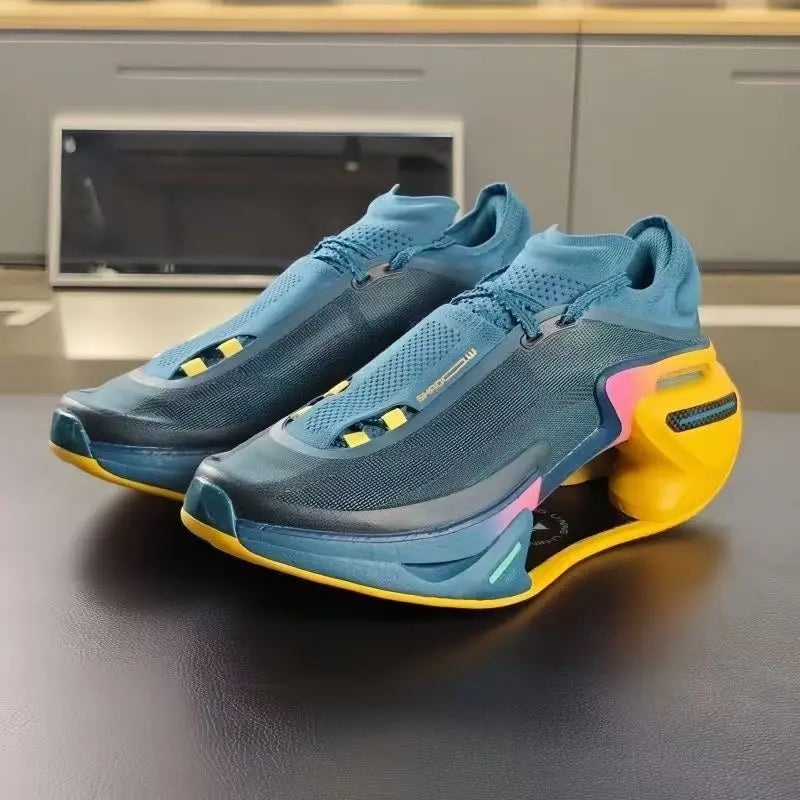 Tênis de corrida respirável luz esportes