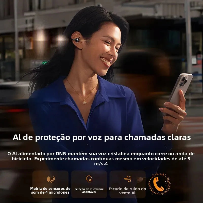 Fones Baseus clipe de orelha
