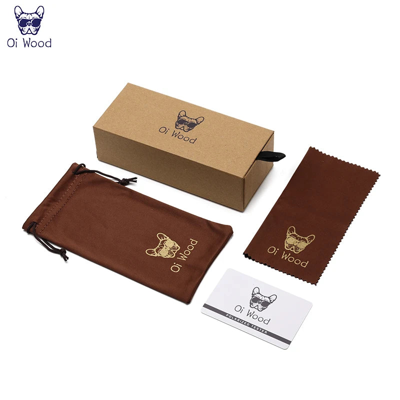 Óculos de sol de madeira polarizados