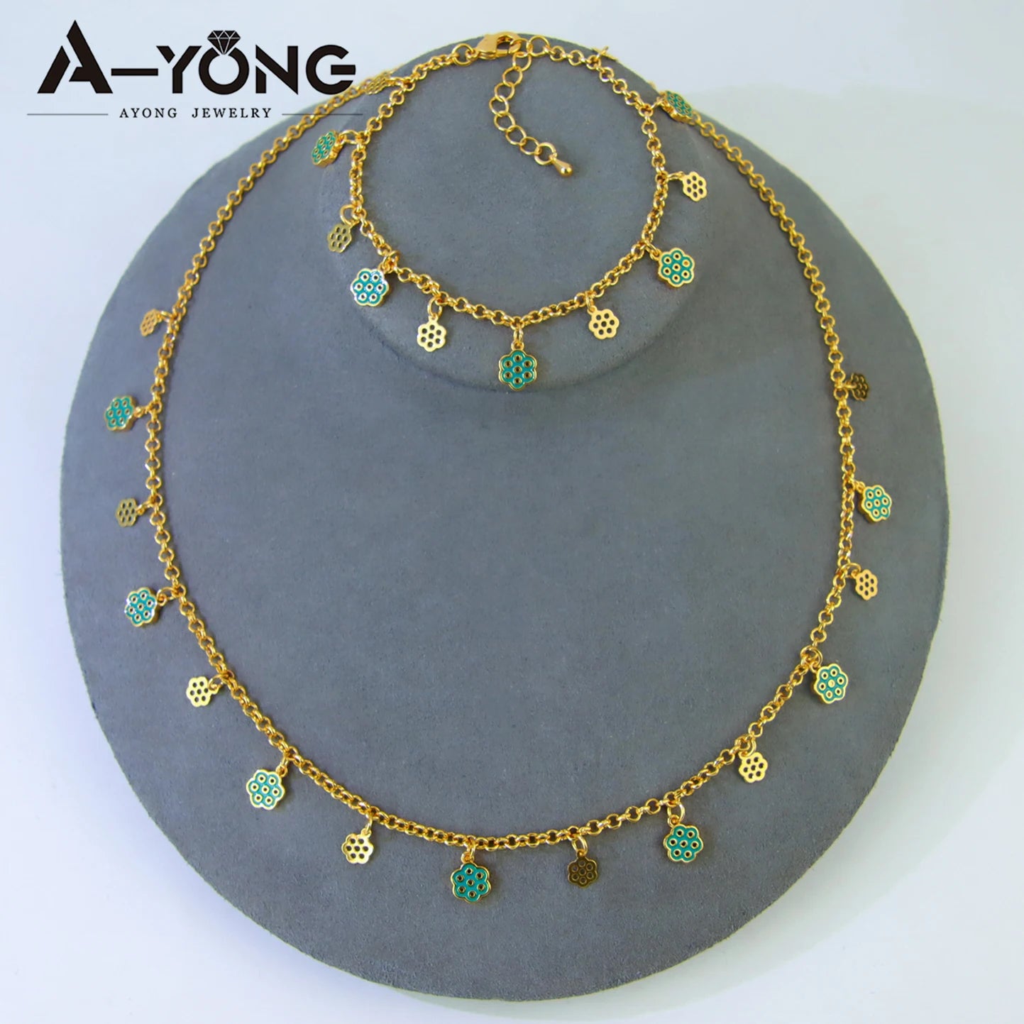 Conjunto de Joias Italianas elegante grânulo