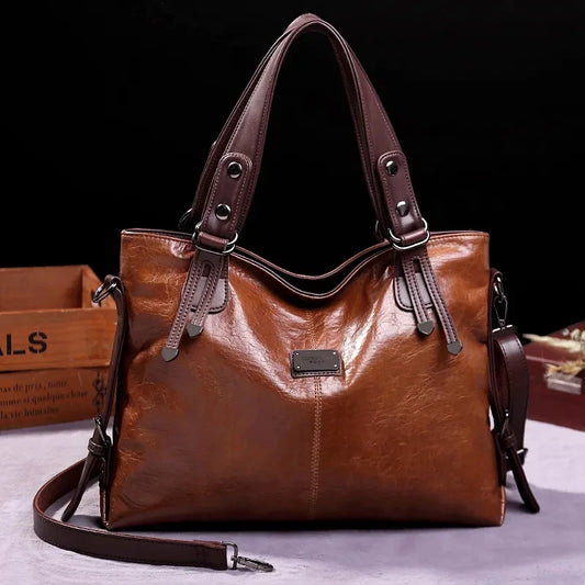 Bolsas de couro macio vintage