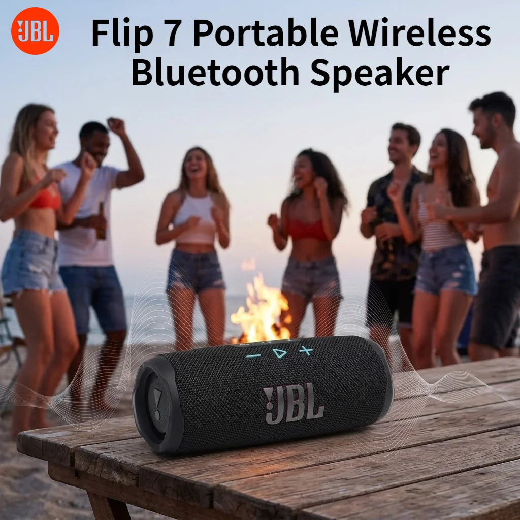 Caixa de Som Portátil JBL Flip 7 — Bluetooth, IP68 e até 16 Horas de Reprodução