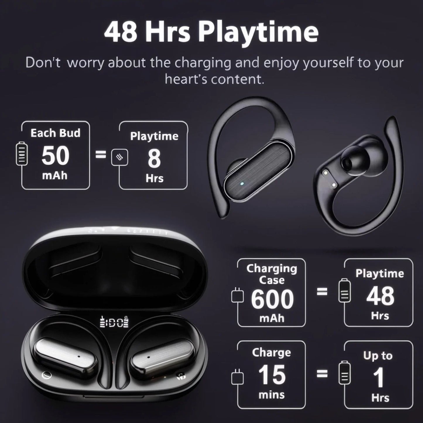 Fones de ouvido esportivos