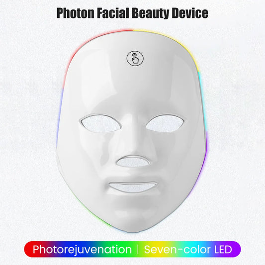 Máscara facial led terapia de luz