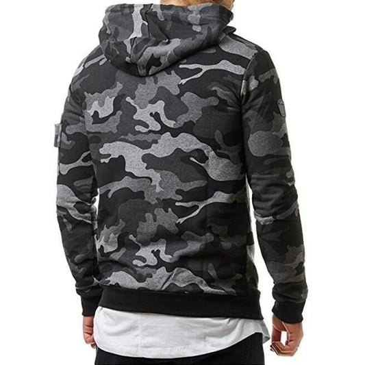 Conjunto esportivo militar tático com capuz