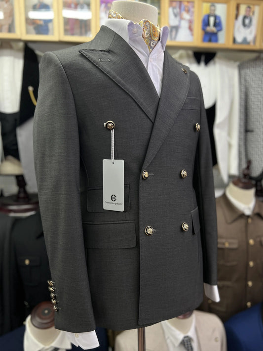 Ternos elegante double breasted slim fit