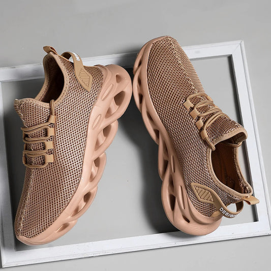 Tênis esportivos casuais malha