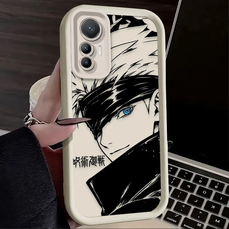 Capa de Silicone Gojo Jujutsu Kaisen para Xiaomi – Proteção e Estilo
