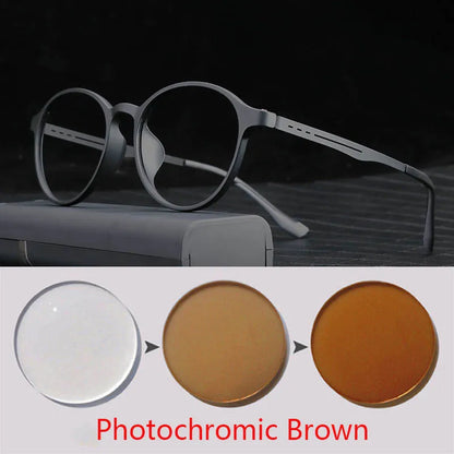 Óculos de miopia redondos vintage