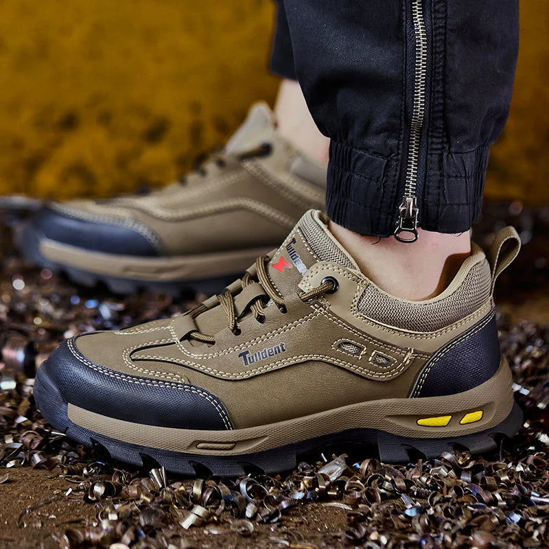 Sapatos de Segurança Masculinos Antiperfuração e Resistentes ao Desgaste