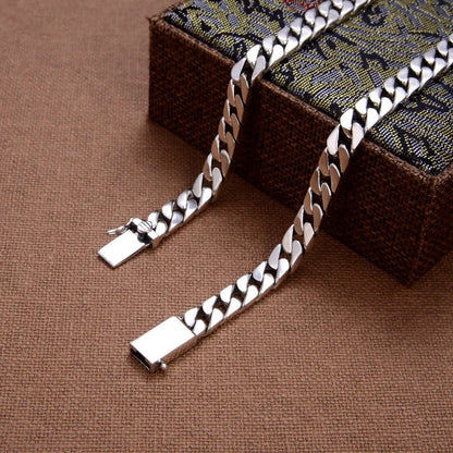 Prata esterlina colar pulseira punk s925