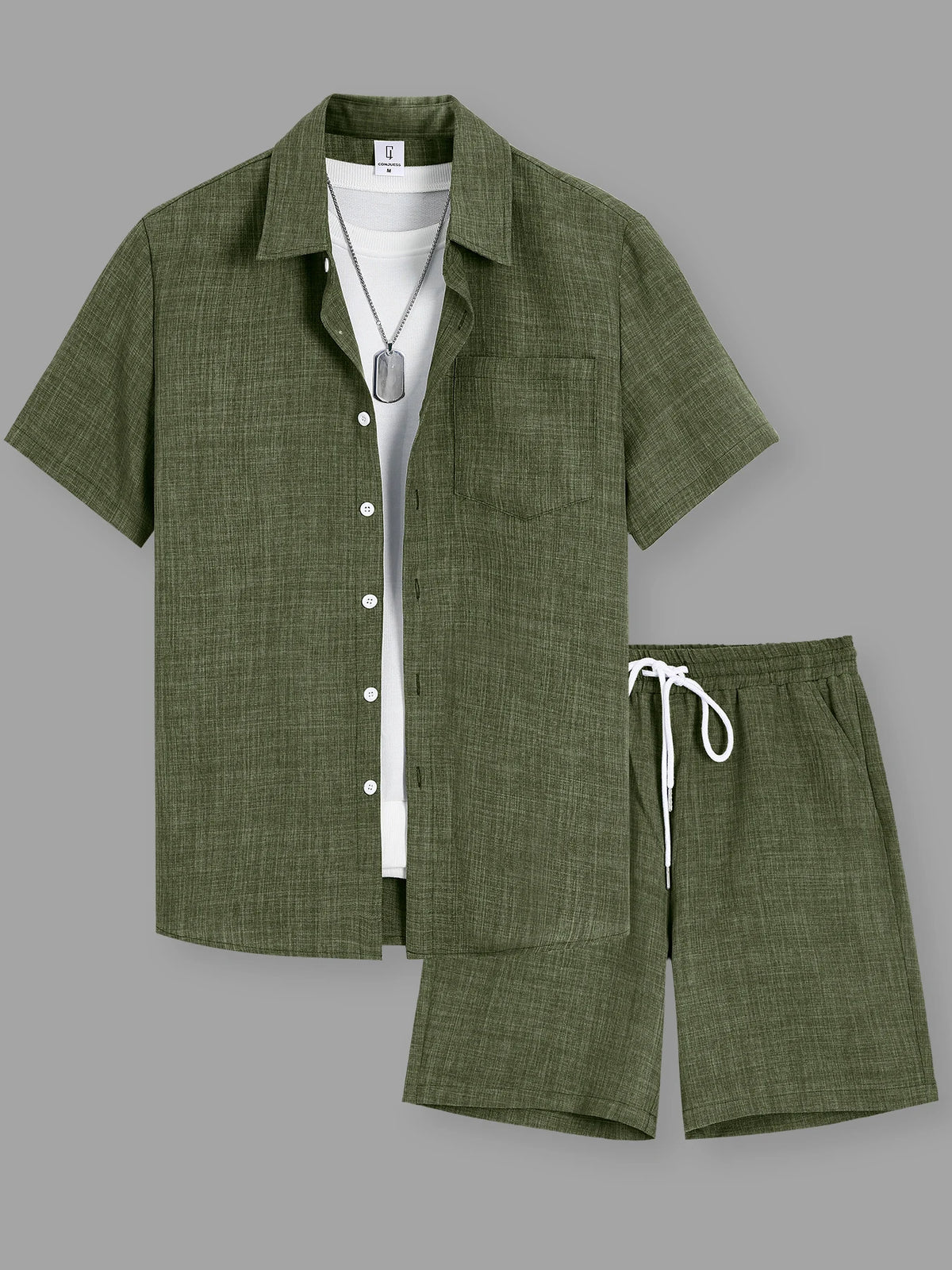 Conjunto Masculino de Camisa e Calções