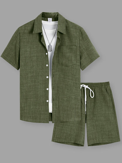Conjunto Masculino de Camisa e Calções
