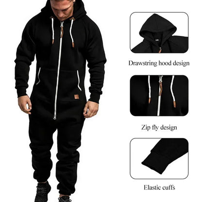 Conjunto Masculino de Moletom com Capuz e Calças