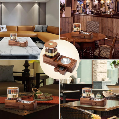 Humidor de charuto conjunto de cinzeiro de charuto