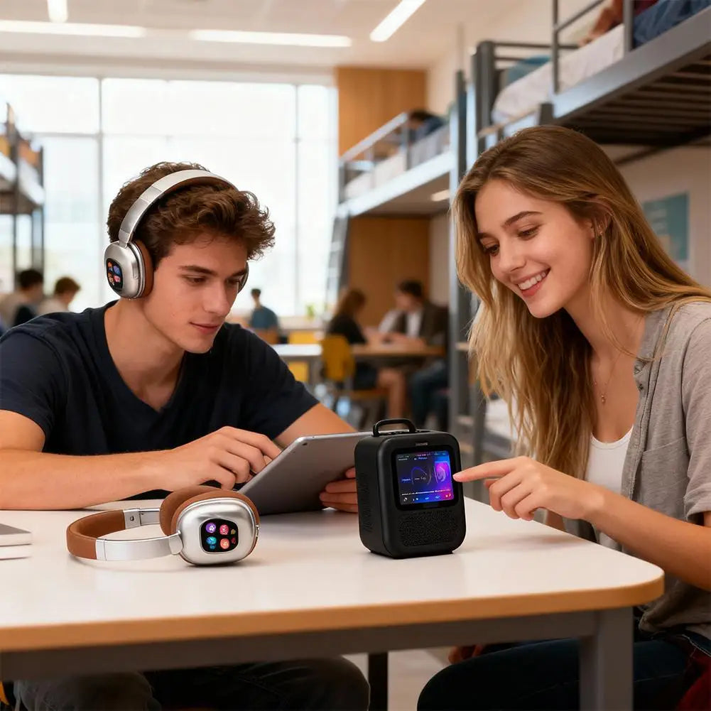 JH-ANC930Plus — Fones de Ouvido Sem Fio com Cancelamento Ativo de Ruído, Toque Magnético e Tela LED