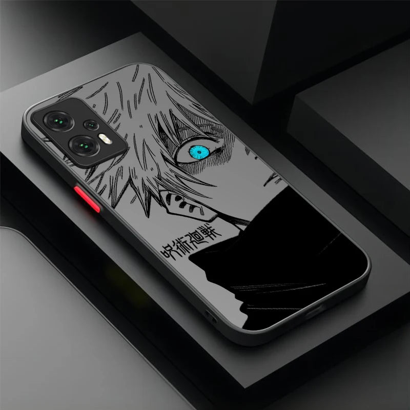 Capa Jujutsu Kaisen Megumi e Gojo para Xiaomi – Proteção em Silicone
