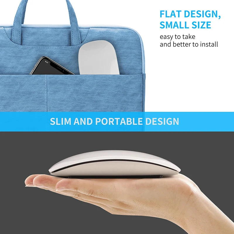 Mouse sem fio Bluetooth recarregável com design fino