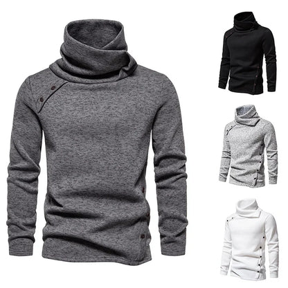 Suéter masculino de gola redonda em estilo britânico