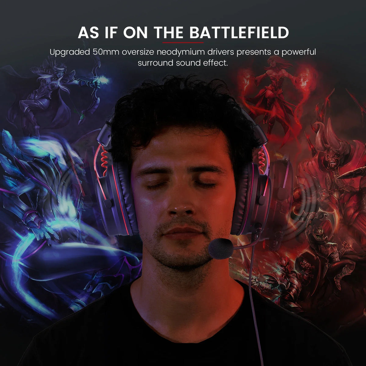 Headset Gamer EKSA E900 com Microfone