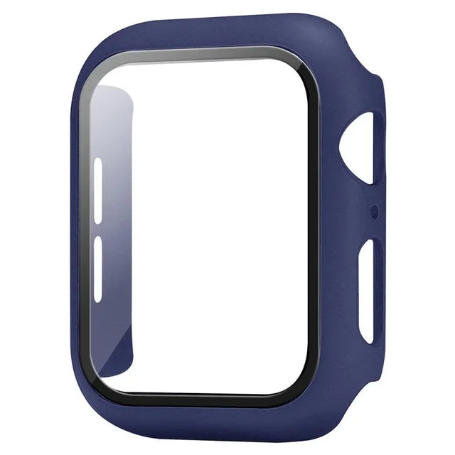 Película protetora de vidro + capa para Apple Watch