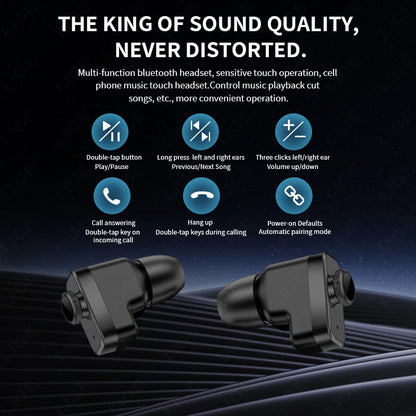 Relógios esportivo 2 em 1, relógio inteligente com fones de ouvido.