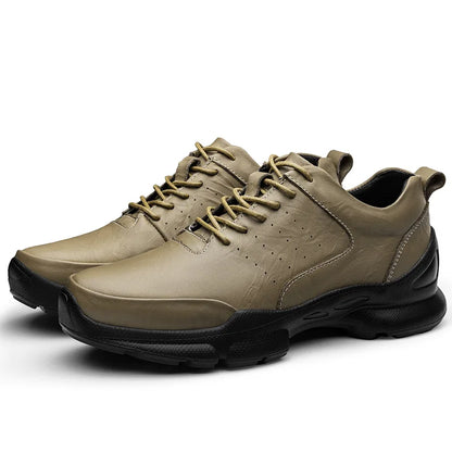 Sapatos Masculinos de Couro com Aumento de Altura