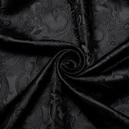Camisa Masculina Paisley de Manga Longa em Poliéster