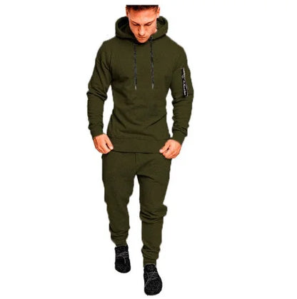 Conjunto esportivo militar tático com capuz
