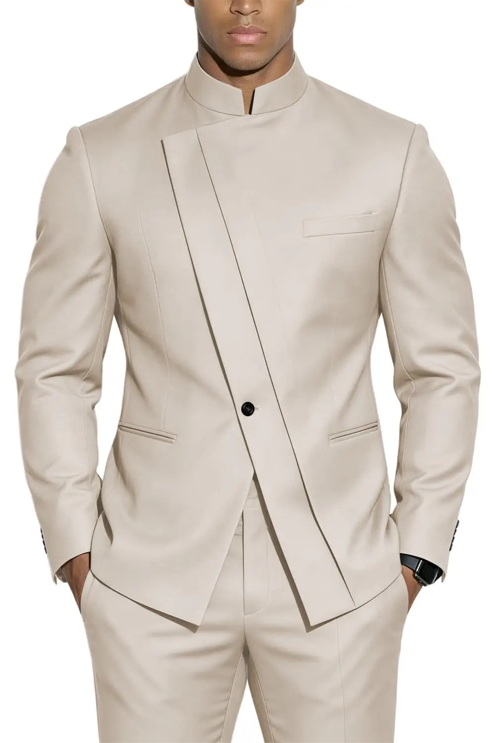 Fato Masculino de 2 Peças WSMDA — Gola Alta