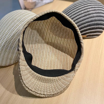 Chapéu de Palha com Proteção UV – Boné Casual para Praia e Verão