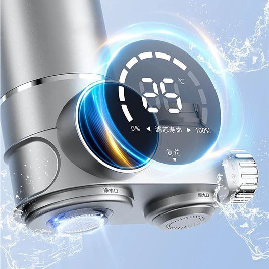 Purificador de Água para Torneira com Display LED — Filtro de Cozinha
