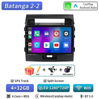 Central Multimédia Android para Toyota Land Cruiser 200 (2007–2015) – CarPlay, GPS e Wi‑Fi