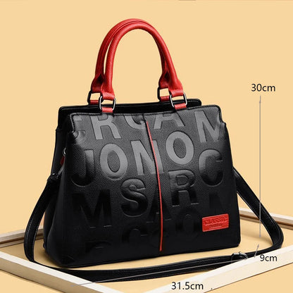 Bolsa transversal casual feminina em couro PU