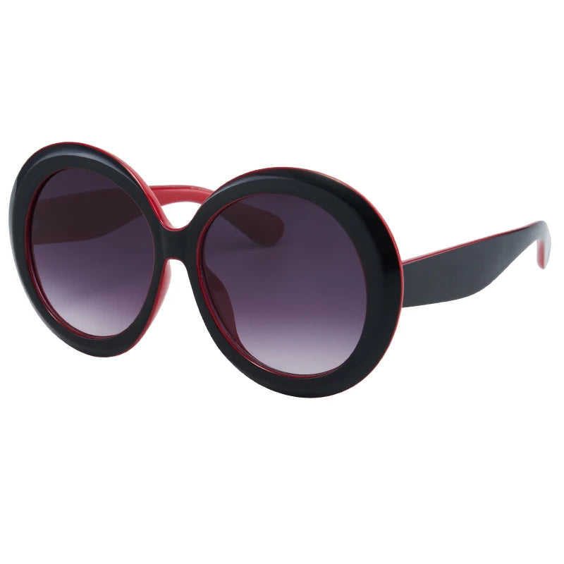 Óculos de Sol Femininos Oversized — Armação Redonda e UV400