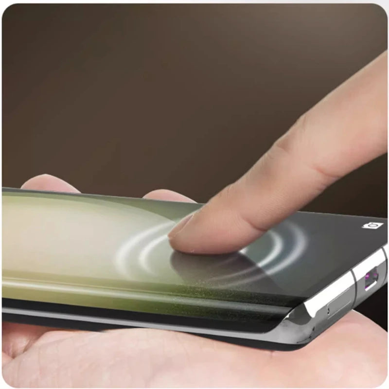 Película de Cerâmica Macia para Samsung Galaxy — Protetor de Ecrã Curvo com Cola Completa
