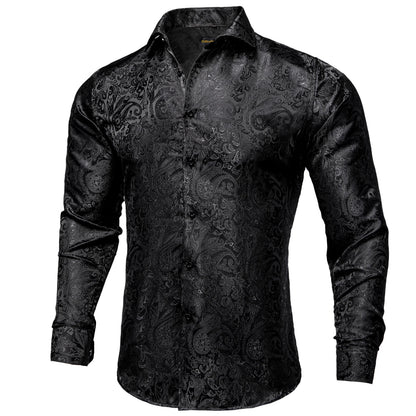 Camisa Masculina Paisley Roxa